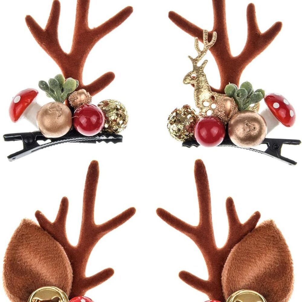 Christmas Reindeer Antlers Headband Hair Clips Hair Hoop Girl Holiday Beauty Hea